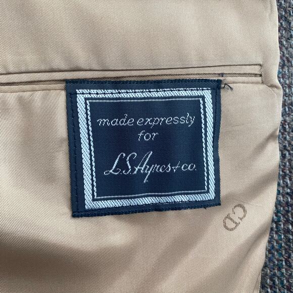 Vintage Christian Dior Mens Brown Wool Houndstooth Blazer Size M - Picture 11 of 11